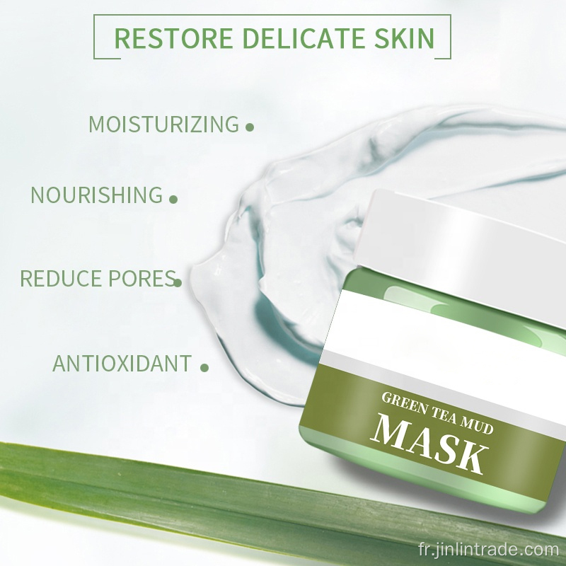 MATCHA MASQUE DE VISAGE D&#39;ENTRAÎNEMENT DE VÉGANIE VEGAN ORGANIQUE