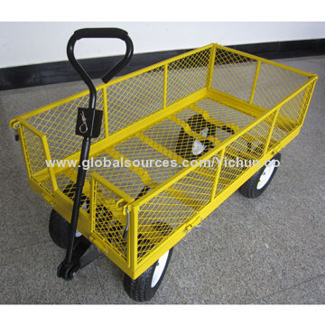 Garden Carts, Working for Gardener, Heavy Load and Big Capacity, with Four Wheels