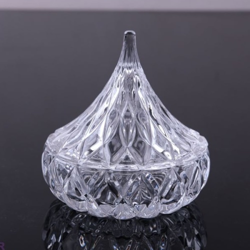 Hersheys Kiss Crystal Candy Dish Rhombic Jar