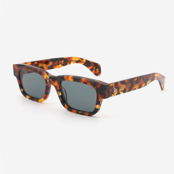 Square Full-rim Acetate Unisex Sunglasses 24A8016