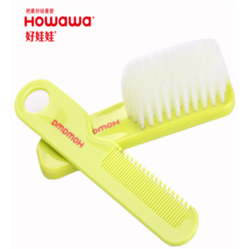 Accessoire de lavage de cheveux en plastique bébé brosse et peigne