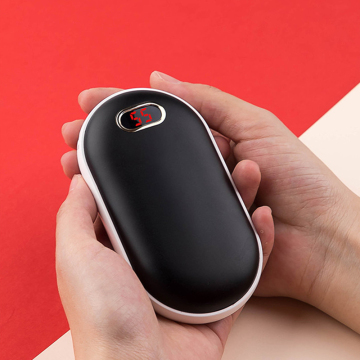 มัลติฟังก์ชั่นมืออุ่นขึ้นพร้อมจอแสดงผล LED, 1,400mAh Power Bank