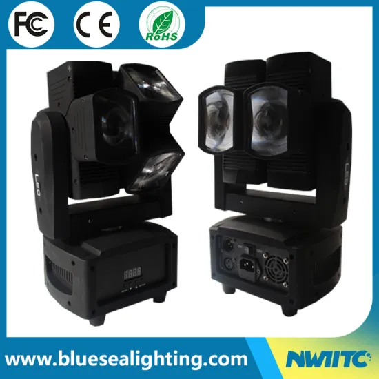 Disco dj double wheel 8x10w rgbw 4in1 full color dmx led moving head