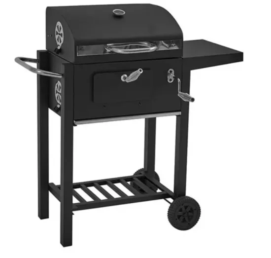 luxury garden Rectangle Smoke Bbq Grill Trolley Charcoal Grill For Outdoor Bbq