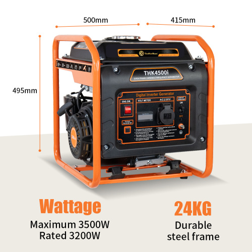 Generador de gasolina inversor de 3,2 kW y 3,5 kW de respaldo de emergencia