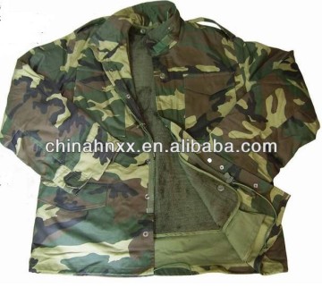 Woodland Camo With Fur Liner Woodland M65 camo jacket