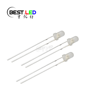 Diffused 3mm Natural White LED 4000-5000K Color Temperature