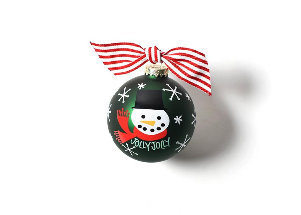 Snowman Christmas Glass Ball