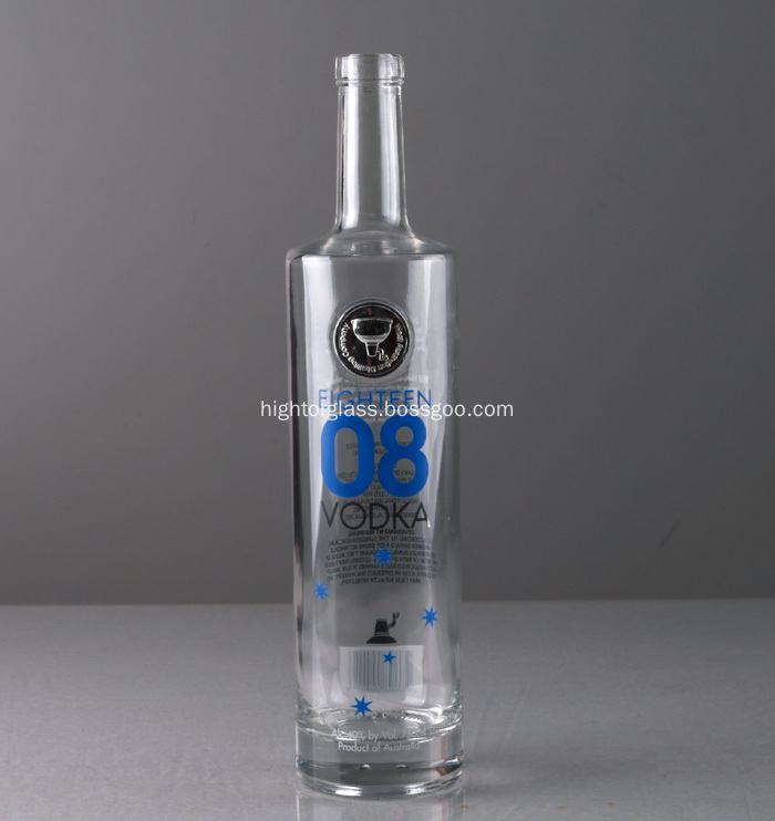 750ml High Transparent Clear Vodka Bottle Decal