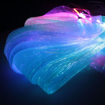LED Luminous Fiber Optics Fabric for Wedding Gowns and Decor - RGB Lighting