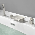 Brass Bathtub Mixer Brushed Nickel Tub Faucet