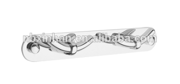 New mordern bathroom wall fitting accessories chrome plating brass 2-hook