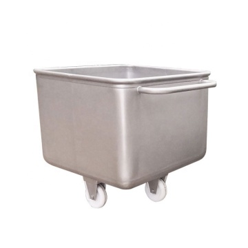 Customized 304 Stainless Steel Buggy Storage Container Trolley and Food Skip Cart