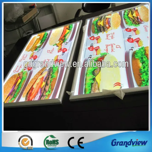 Led Menu Boards Fast Food Restaurant Menu Display, High Quality Led