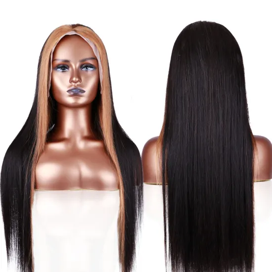Cuticle Aligned Real Transparent Lace Human Hair Wig Straight Wave for Black Women