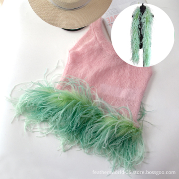 Fluffy Ostrich Feather Cape, Boa Garment Accessories & Feather Fabric Boas