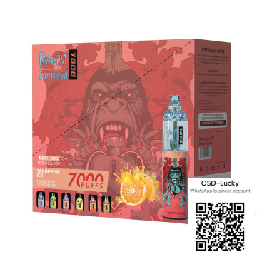 Rand M Tornado 7000 Push os vapes descartáveis