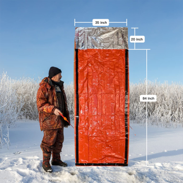 Portable Survival Sleeping Bag: Emergency Outdoor Travel Custom Waterproof Heating Comfortable Camping Gear