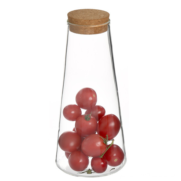glass jar with cork