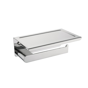 Stainless Steel Wall-Mounted Multi-Functional Paper Holder for Bathrooms