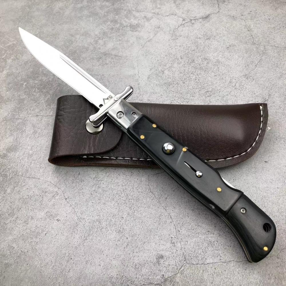 Spring Switch Blade Pocket Knife With Backlock