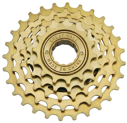 Bicycle Freewheel Golden Surface Finished