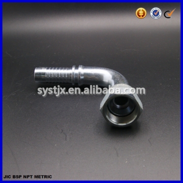 JIC thread rubber hose hydraulic carbon steel elbow
