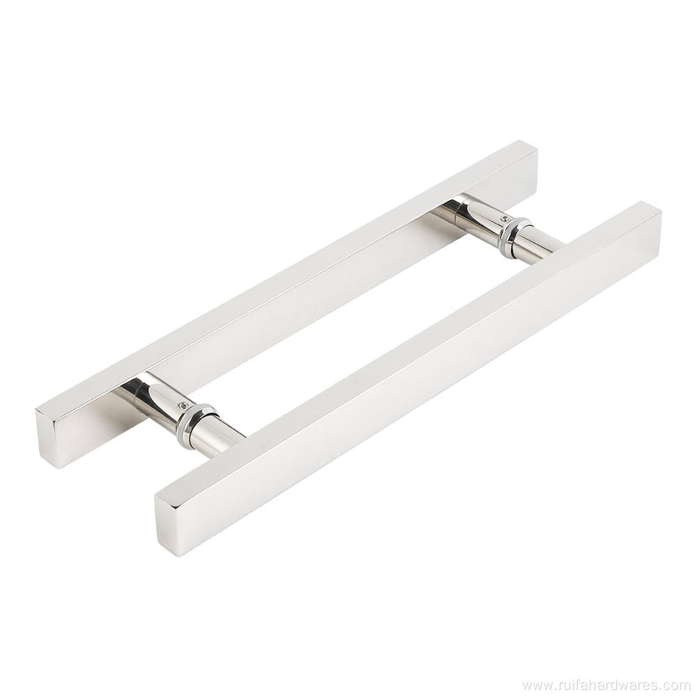 Stainless Steel H-Shaped Glass Door Handle