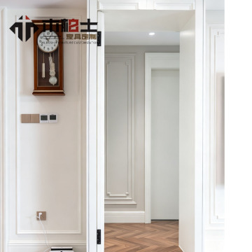 Puerta de madera interior de estilo americano