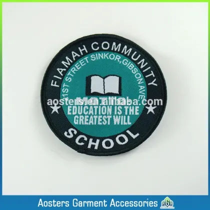 Custom badge chapter chest label children in kindergarten and elementary school woven badge