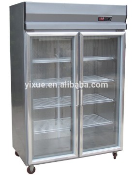 China high quality4 door upright refrigerator display