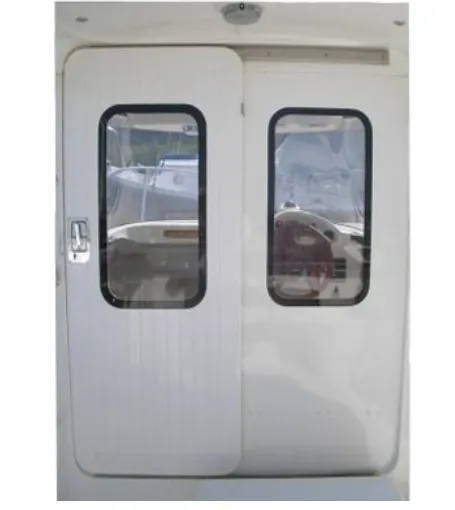 Aluminum Double-Leaf Sliding Door for Marine Vessel Wheelhouse