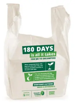 eco friendly biodegradable plastic t shirt bag fruit packing bag, fresh vegetables food fruit storage produce bag printed roll