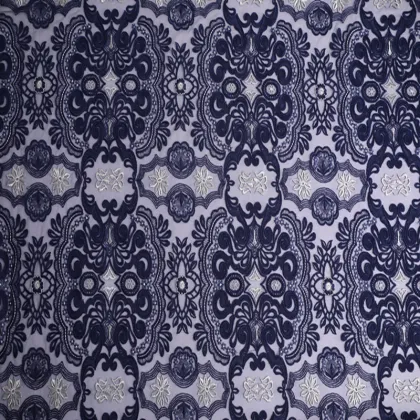Compound Silk Thread Two Tone Embroidery Fabric