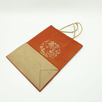 Kraft paper gift tote bag