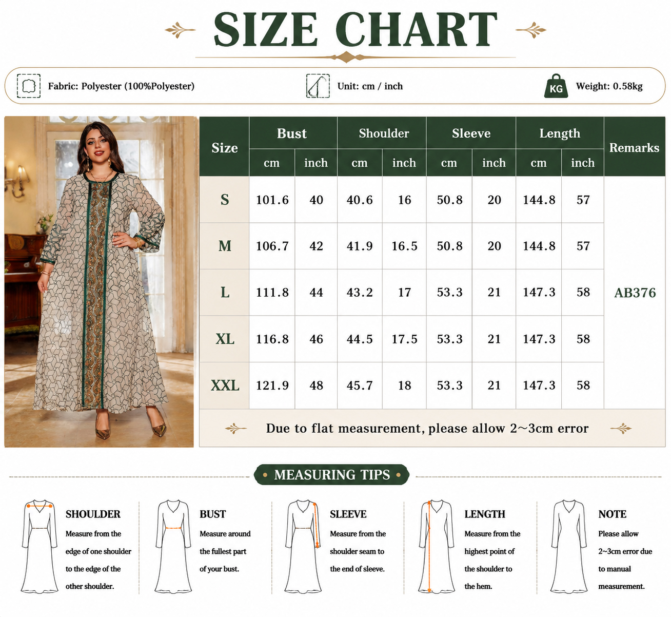 Luxury Sequin Embroidered Abaya Dress for Women