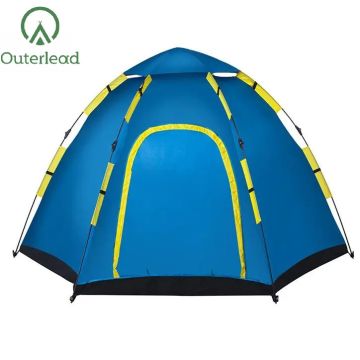 6 Άνθρωπος Hexagon Instant Tent με 4 παράθυρα