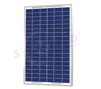 Aluminum Frame Small Solarland 12v 55w Poly Solar Panels Module