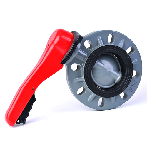 تعمل رافعة صمام الفراشة البلاستيكية CPVC