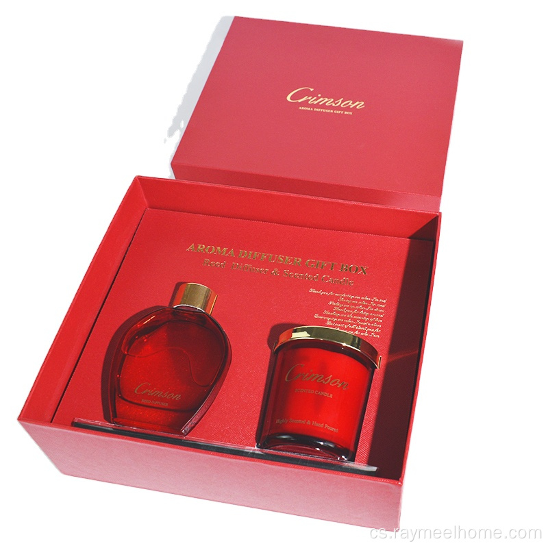 Red Luxury Home Fragrance Aroma Gift Set