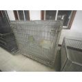 Industrial storage cage with hollow plate PP