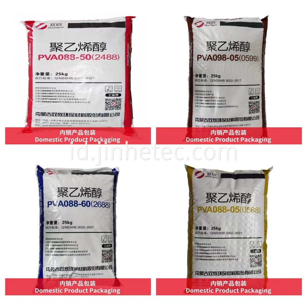 Cina PVA 088-60 2688 088-50 PVA 24-88 Alkohol Polyvinyl Produsen