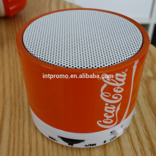 2016 new promotional metal case bluetooth speaker with Led light