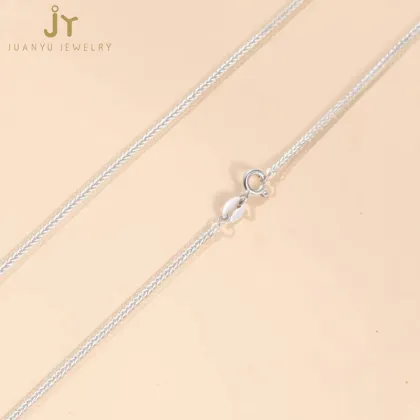 S925 Sterling Silver and 18K Gold Plated Jewelry: Simple Cross, Chopin Box, and O Chain Necklaces for Wholesale