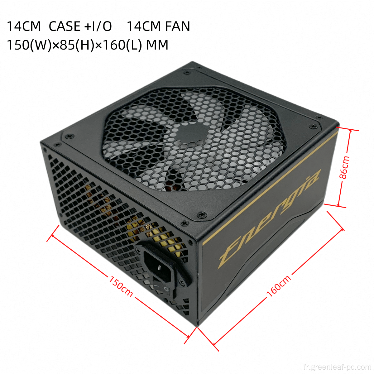 PSU ATX550W 600W 650W Source d'alimentation en bronze