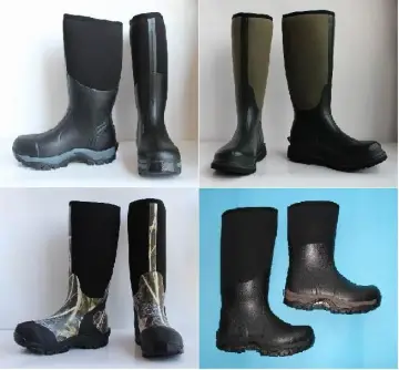 Hunting rubber boots,Men Rubber Rain Boots,Camo Neoprene Boot,Camo Neoprene Rubber Boots,Waterproof Neoprene shoes