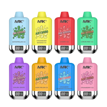 최신 vape mak ak 13000 퍼프 16 개의 맛 vape를 가진 일회용 vape