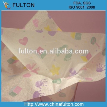 Smooth flower gift wrapping paper tissue paper mixed high quality walmart paper