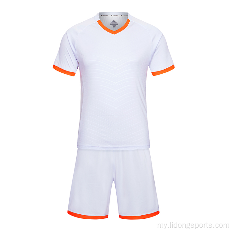 Soccer Uniform Custom Logo နောက်ဆုံးဘောလုံးဂျာစီလက်ကား