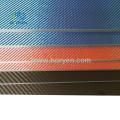 Sábanas y placas de fibra de carbono de sarga de 3K de color